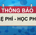 THÔNG BÁO HỌC PHÍ HỌC NĂM HỌC 2020 - 2021 - LỚP MBA 19A1.1 (Niên khóa 2019 - 2021)